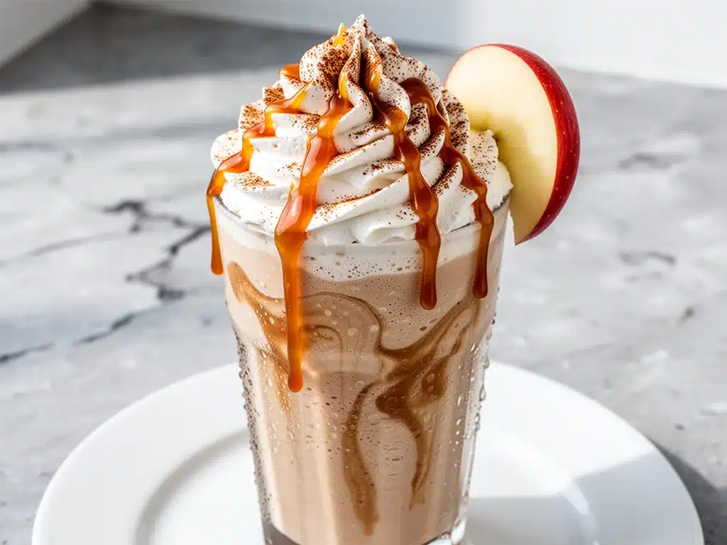 Fall Caramel Apple Milkshake - featured image