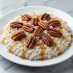 fall maple cinnamon rice pudding - featured image