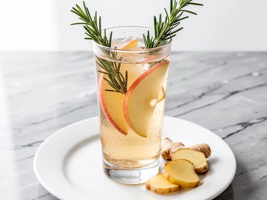 Fall Pear Ginger Mocktail - featured image