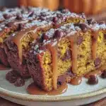 fall pumpkin chocolate chip bread - featured image