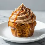 fall salted caramel pumpkin cupcakes - featured image