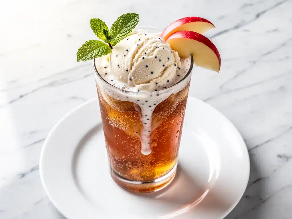 Fall Spiced Apple Cider Float: Easy 5-Minute Dessert 4 Fall Spiced Apple Cider Float preparation steps