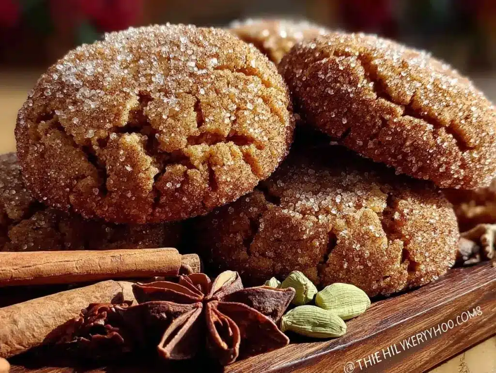 fall spiced chai snickerdoodle cookies - featured image