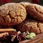 fall spiced chai snickerdoodle cookies - featured image