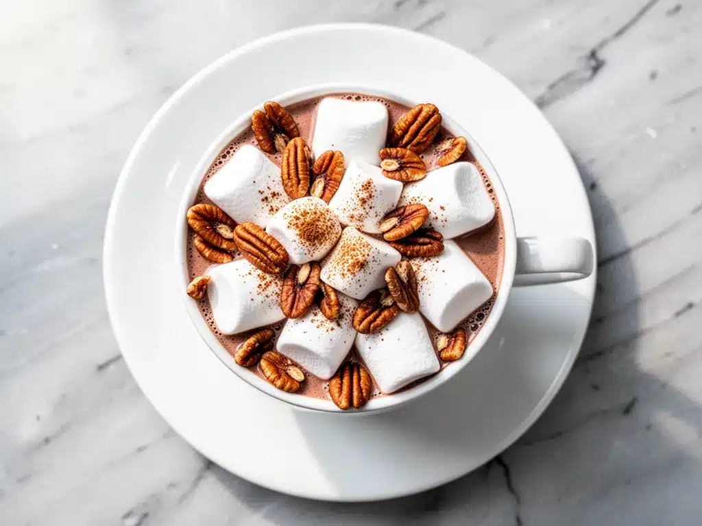 Fall Toasted Pecan Praline Hot Chocolate: Best Cozy Marshmallow Recipe 4 fall toasted pecan praline hot chocolate preparation steps