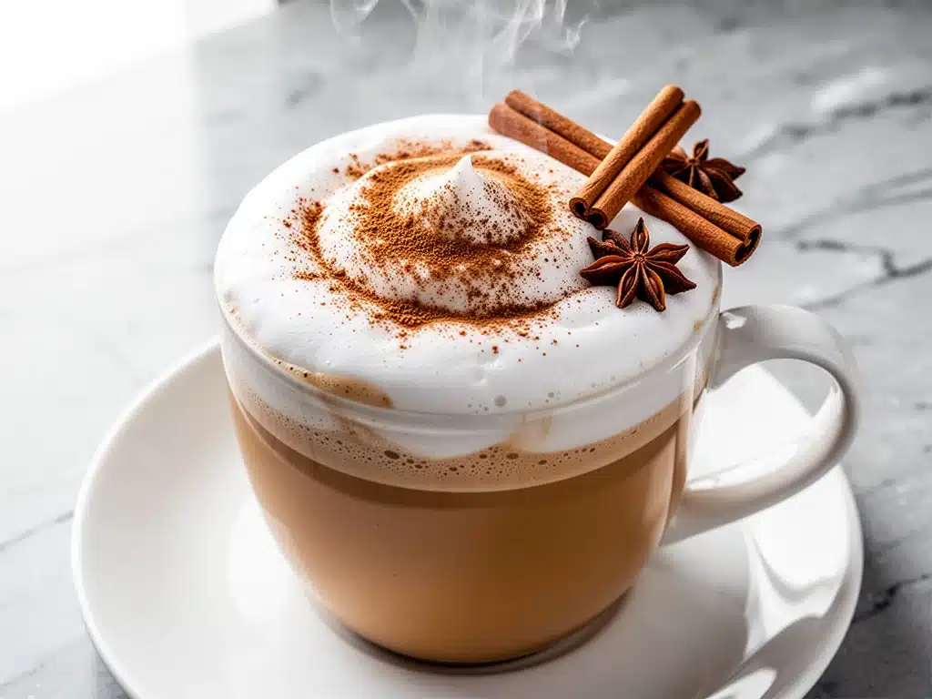 fall vanilla chai steamer - featured image