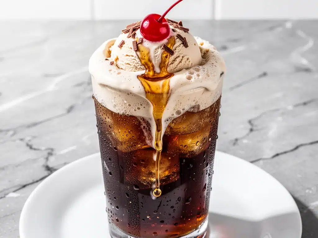 Football Game Day Spiked Root Beer Float - featured image