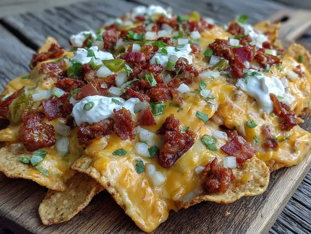 Football Tailgate Loaded Nacho Bar with Queso: 5 Ingredients 4 Football Tailgate Loaded Nacho Bar with Queso preparation steps