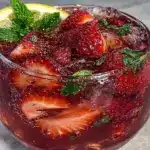 Fresh Strawberry Lemonade with Mint - featured image