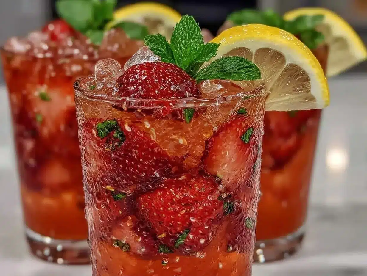 Fresh Strawberry Lemonade with Mint: 4-Ingredient Summer Sip 4 Fresh Strawberry Lemonade with Mint preparation steps