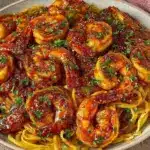 garlic butter shrimp scampi - featured image
