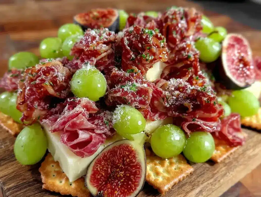 garlic parmesan charcuterie board - featured image