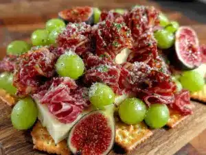garlic parmesan charcuterie board - featured image