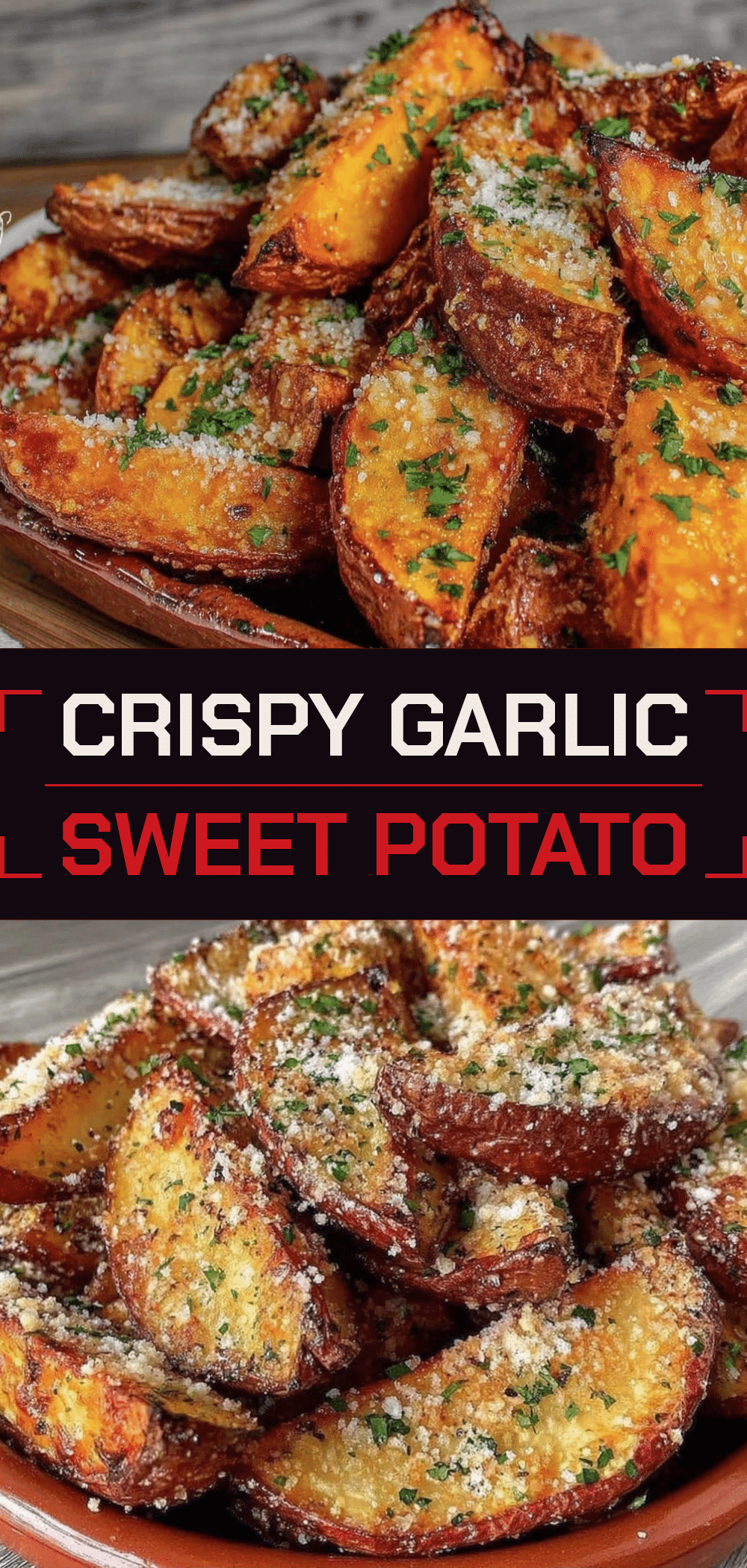 Garlic Parmesan Roasted Sweet Potato Wedges: 5-Ingredient Beginner Recipe 5 garlic parmesan roasted sweet potato wedges recipe