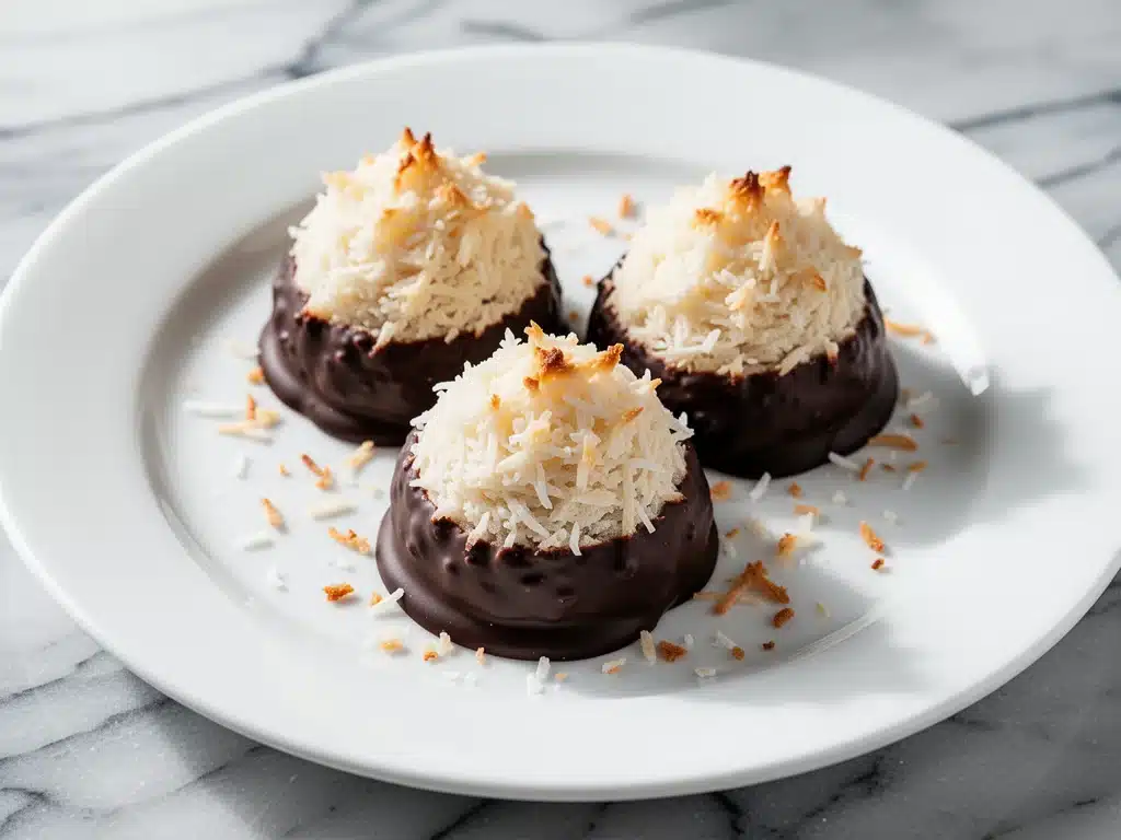 gluten-free chewy coconut macaroons - featured image