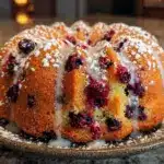gluten-free lemon blueberry bundt cake - featured image