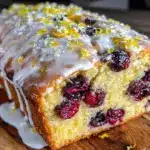 gluten-free lemon blueberry loaf - featured image
