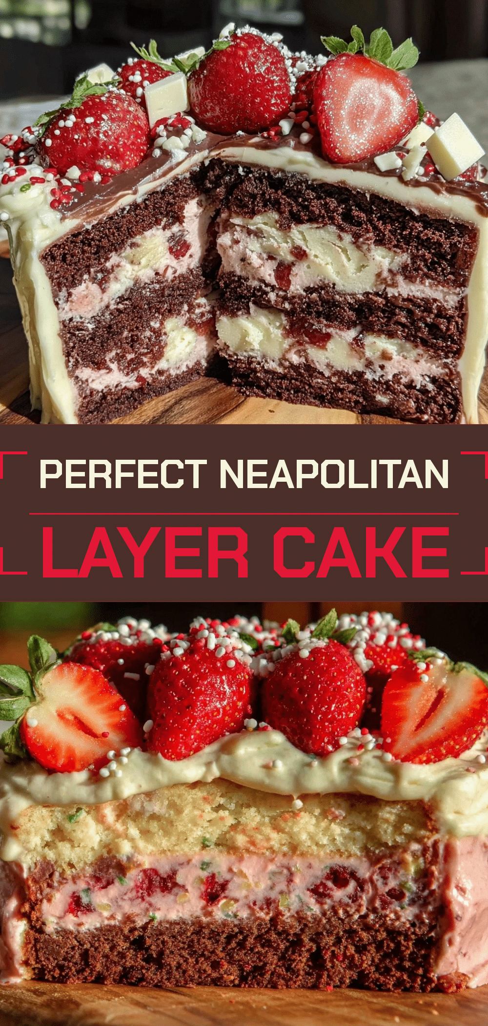 Neapolitan Layer Cake: Best Outdoor Grill Birthday Dessert 5 grilled neapolitan layer cake recipe