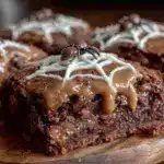 Halloween chocolate spiderweb cookie cake - featured image