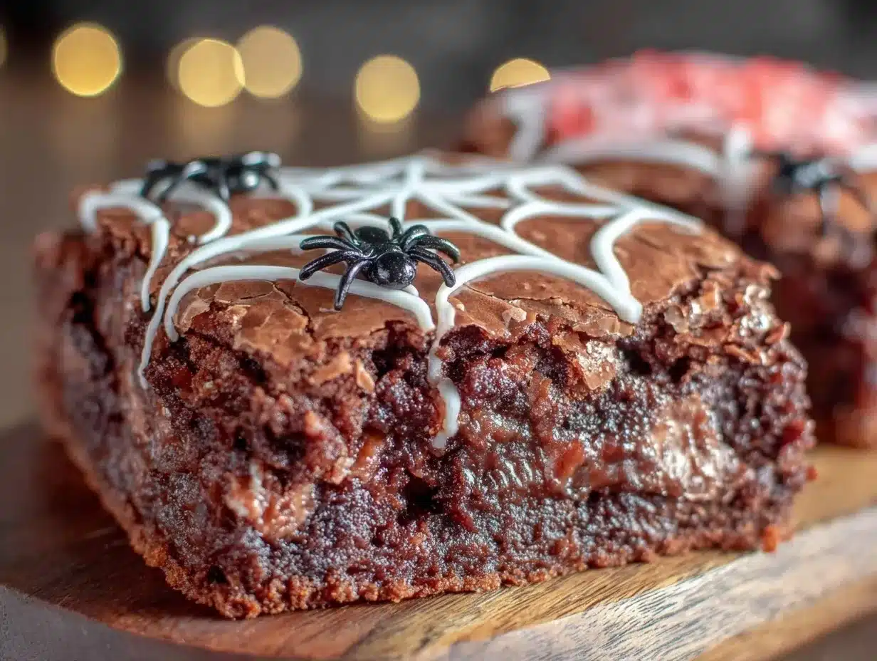 Halloween Chocolate Spiderweb Cookie Cake: 5-Step Spooky Treat 4 Halloween chocolate spiderweb cookie cake preparation steps