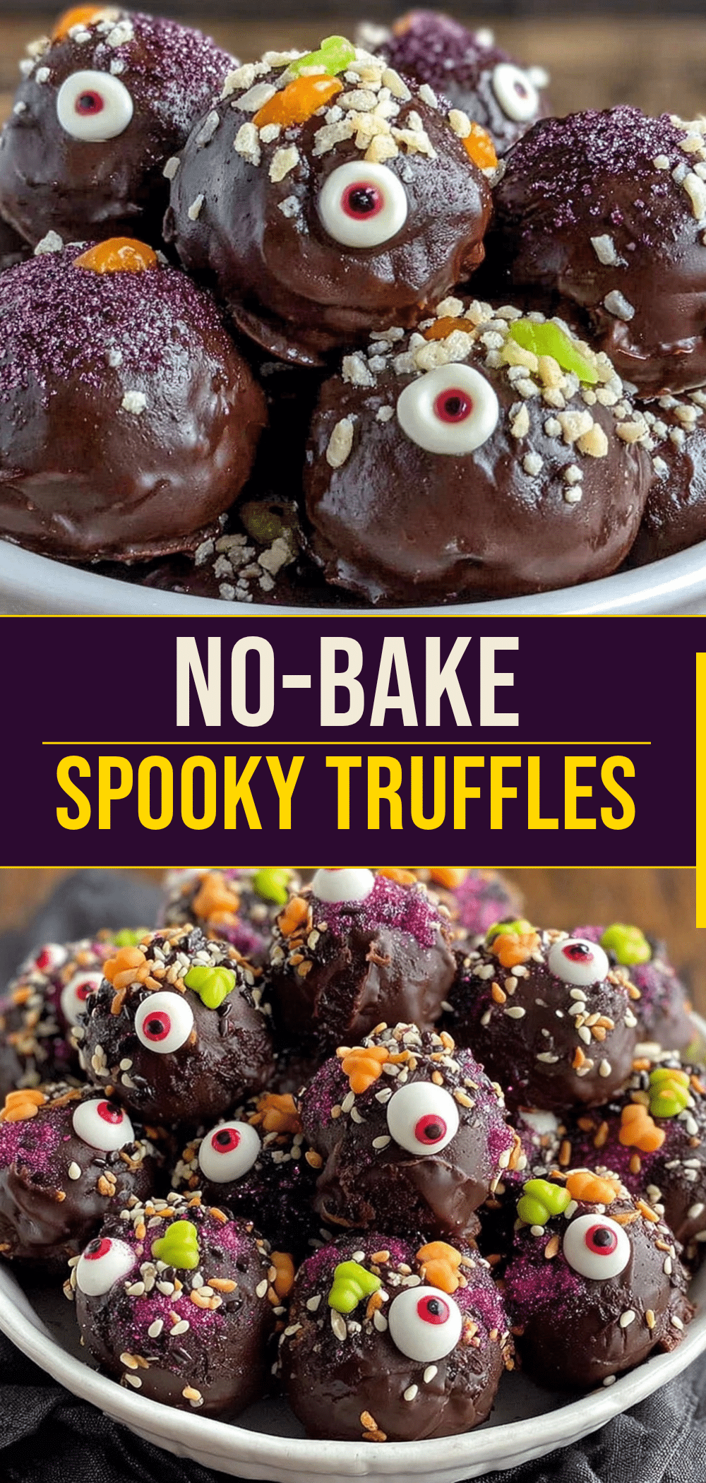 Halloween Monster Eyeball Truffles: 5 Easy Fall Harvest Recipes 5 Halloween Monster Eyeball Truffles recipe