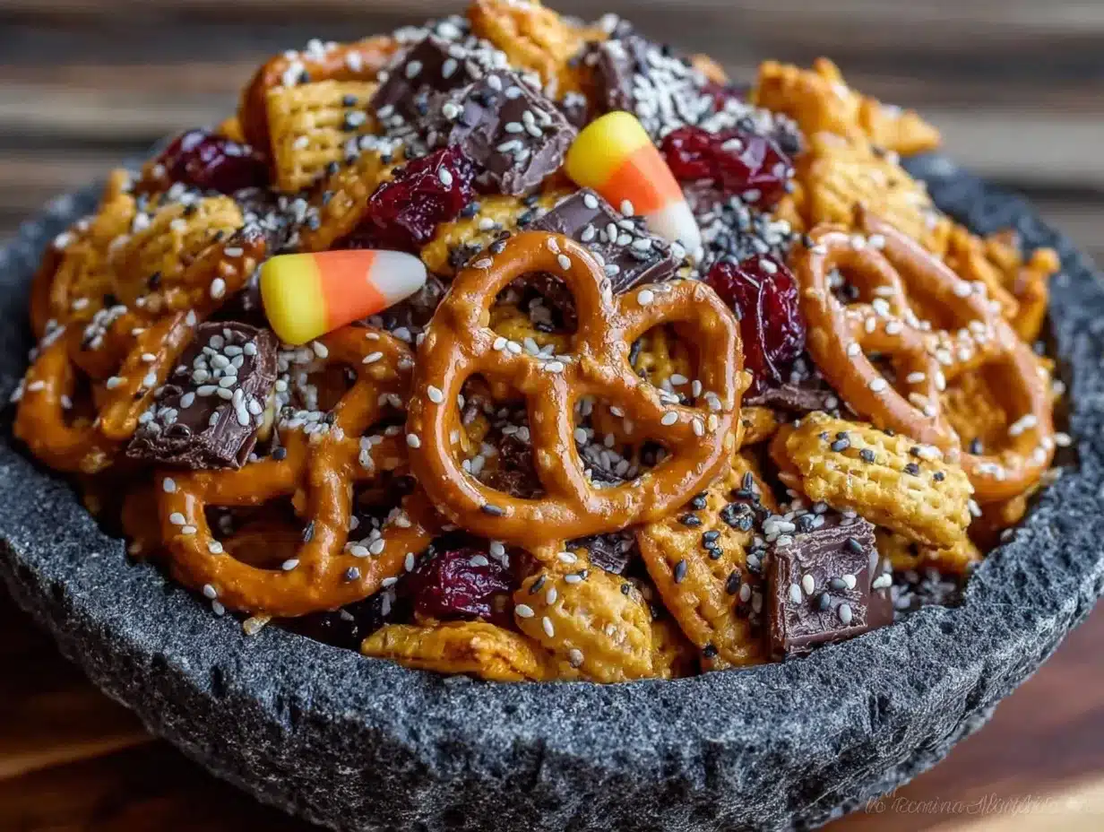 Halloween Party Snack Mix: Easy Batch Prep for 4 Days 4 Halloween party snack mix preparation steps