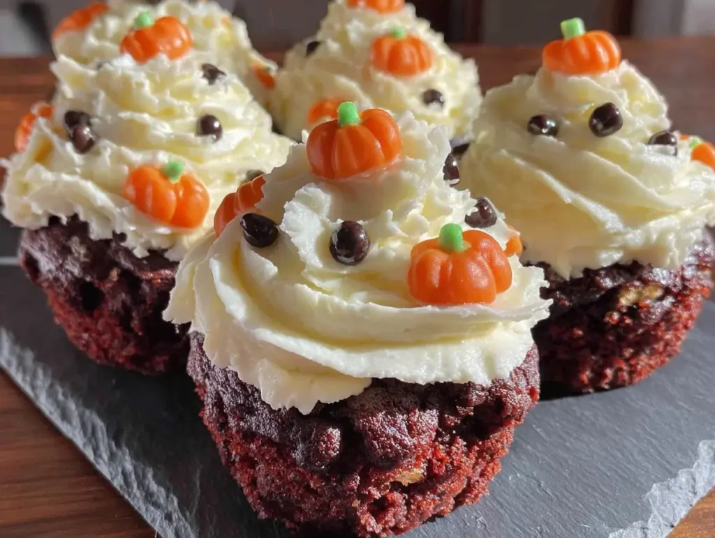 Halloween purple velvet cupcakes - featured image