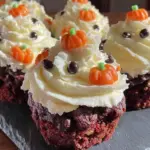 Halloween purple velvet cupcakes - featured image