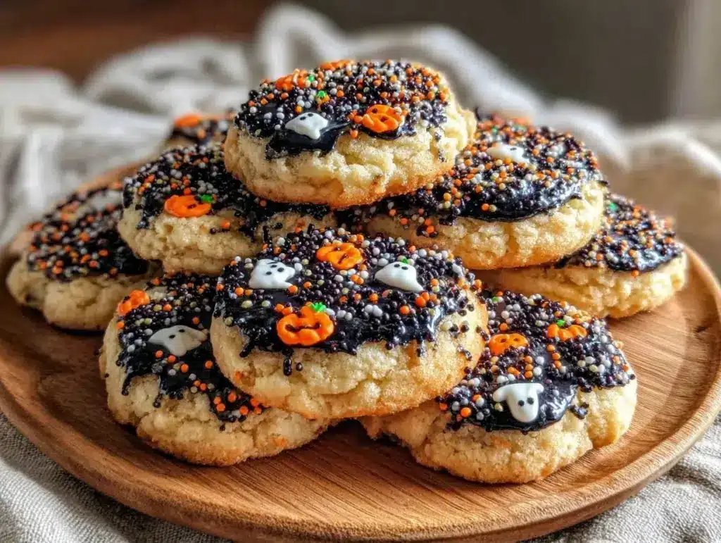 halloween sugar cookies - featured image