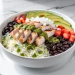 high-protein chicken burrito bowls - featured image