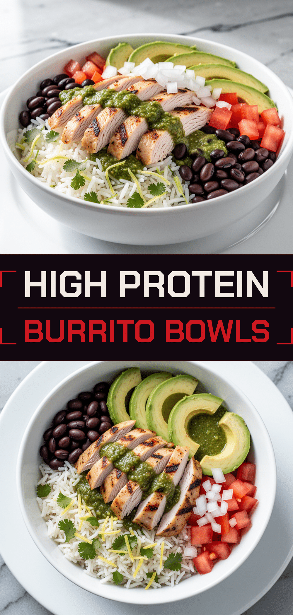 High-Protein Chicken Burrito Bowls: 5-Ingredient Dinner 5 high-protein chicken burrito bowls recipe