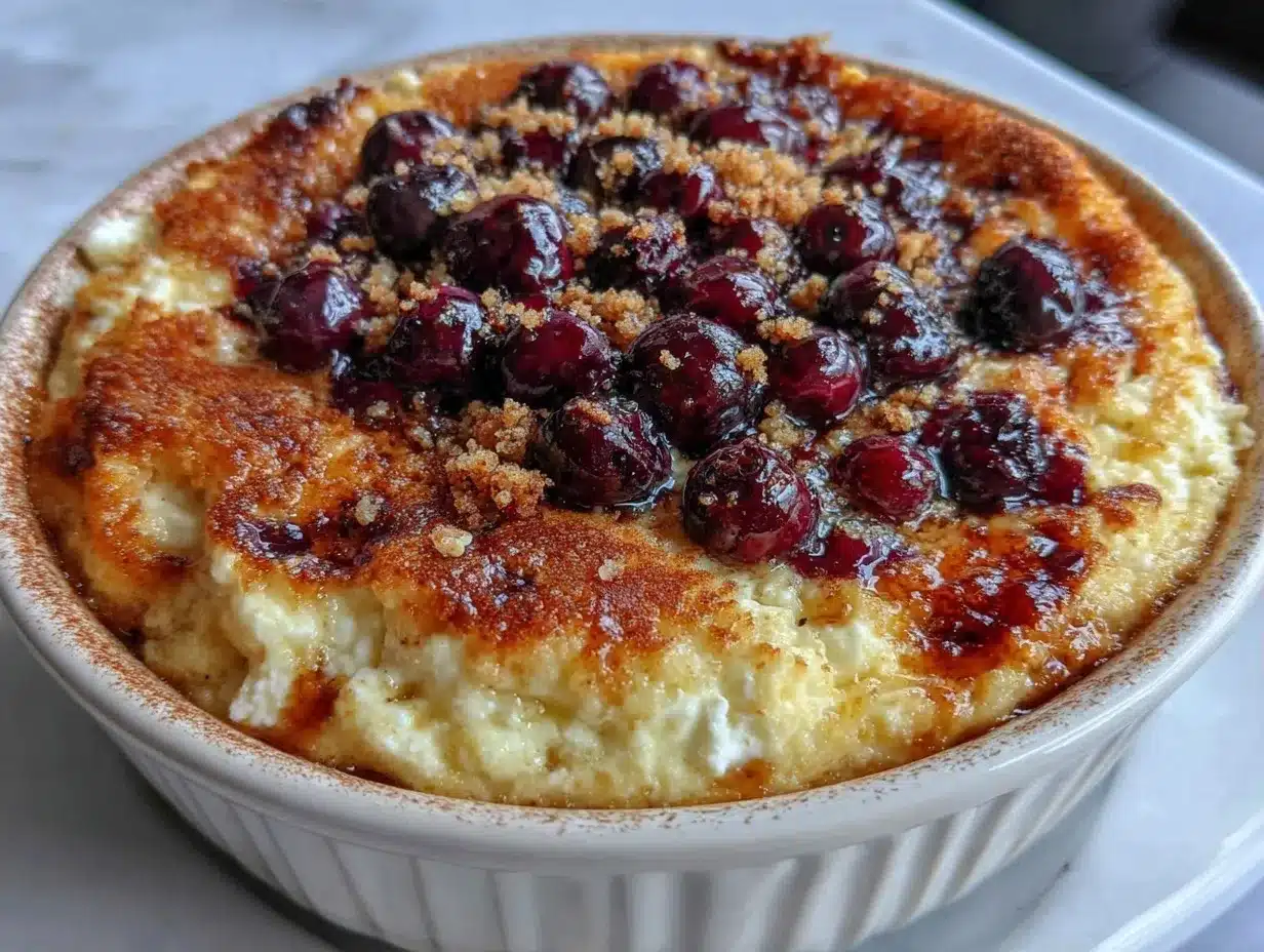 High-Protein Cottage Cheese Baked Oats: Cheap Single-Serving Breakfast 4 high-protein cottage cheese baked oats preparation steps