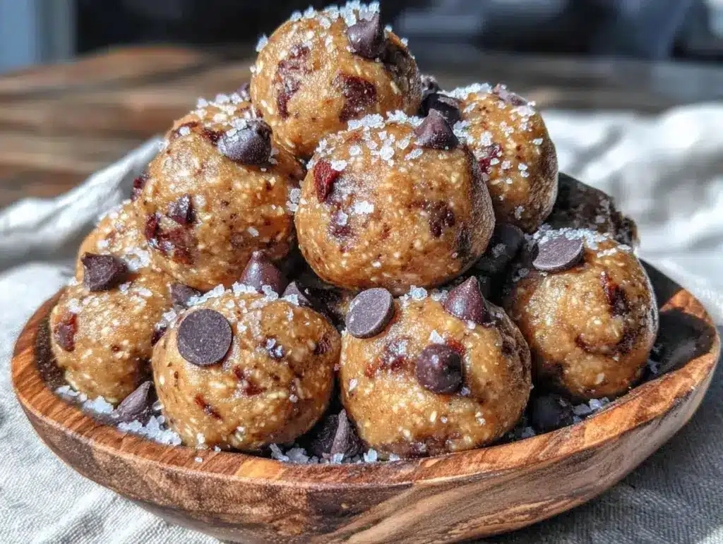 high-protein peanut butter protein balls - featured image