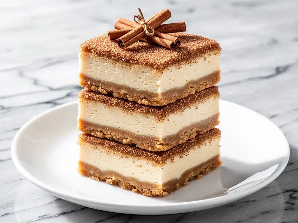 Homemade Churro Cheesecake Bars - featured image