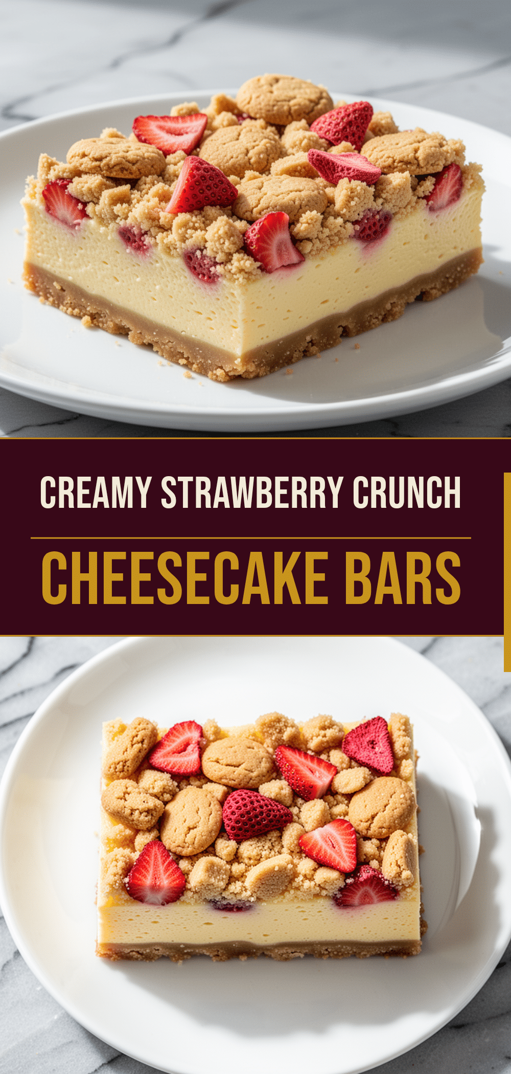 Homemade Strawberry Crunch Cheesecake Bars: Easy Better-Than-Takeout Dessert 5 Homemade Strawberry Crunch Cheesecake Bars recipe