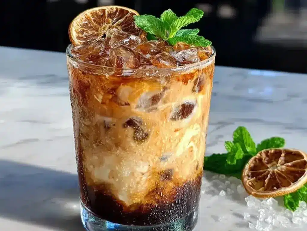 iced brown sugar oat milk shaken espresso - featured image