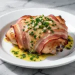 keto bacon wrapped chicken thighs - featured image