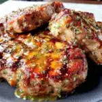 keto garlic butter pork chops - featured image