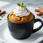 keto pumpkin spice mug cake - featured image