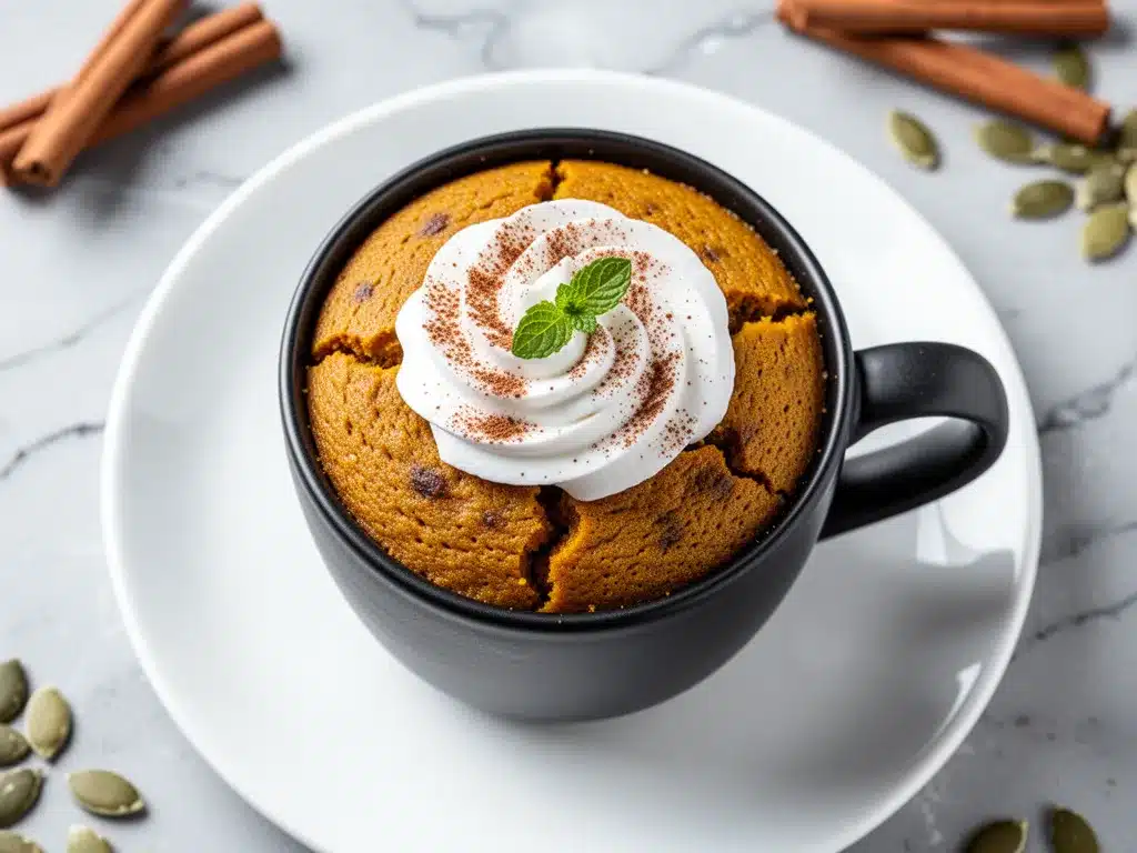 Keto Pumpkin Spice Mug Cake: Best 2-Minute Coconut Flour Dessert 4 keto pumpkin spice mug cake preparation steps