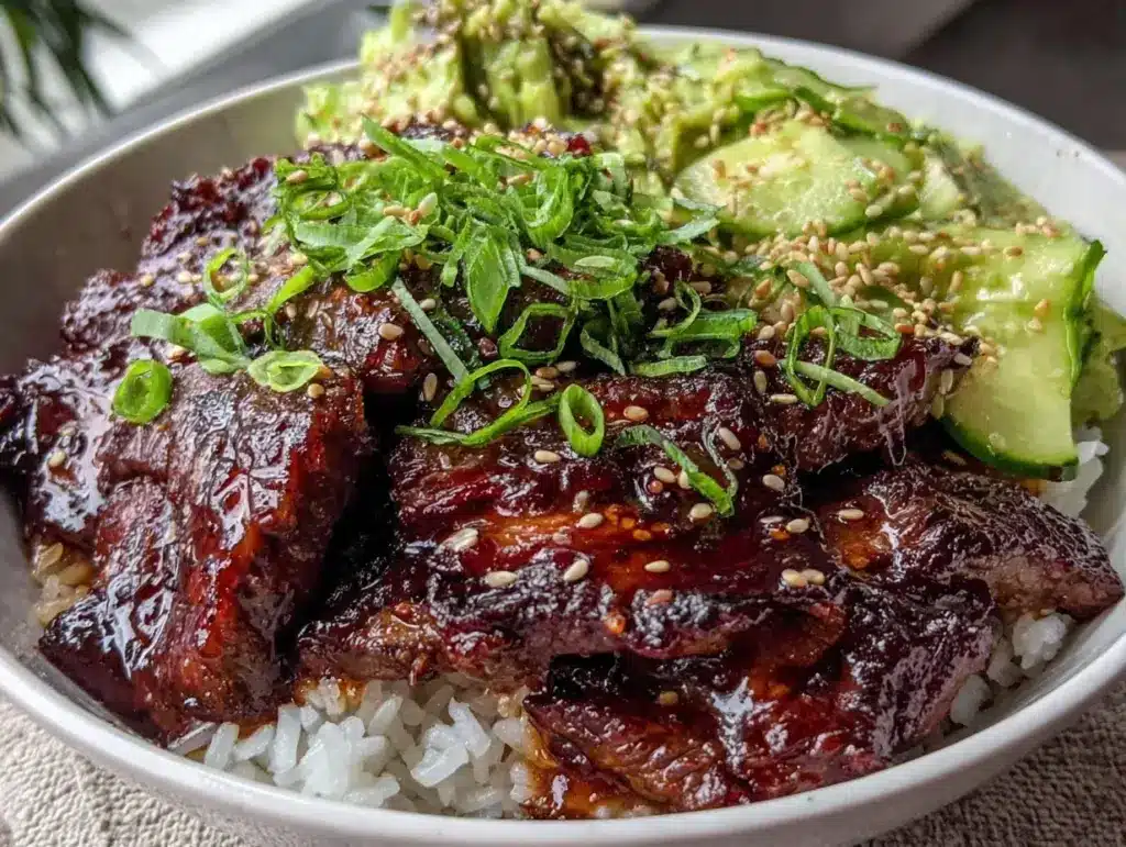 Korean beef bulgogi rice bowl - featured image