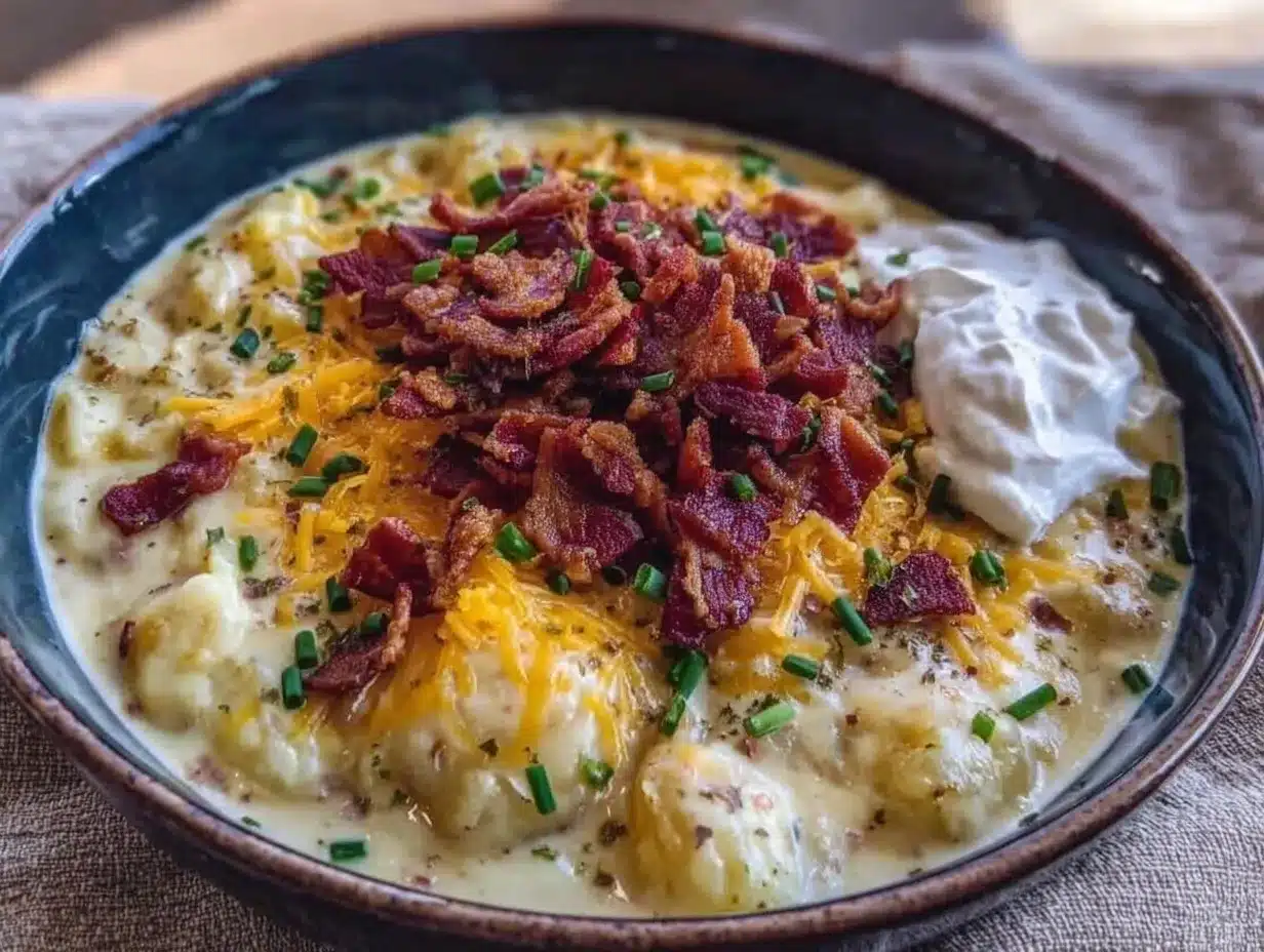 Loaded Baked Potato Soup: The Only Beginner Recipe You Need 4 loaded baked potato soup preparation steps