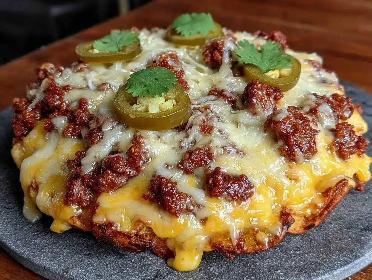Loaded Cheesy Nachos: 4-Ingredient Beginner Recipe 4 loaded cheesy nachos preparation steps