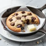 low-carb chocolate chip cookie skillet - featured image