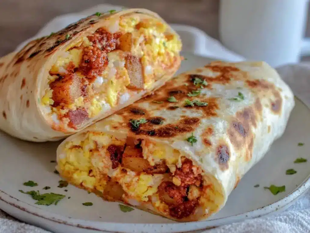 make-ahead freezer breakfast burritos - featured image