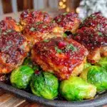 maple dijon chicken thighs - featured image