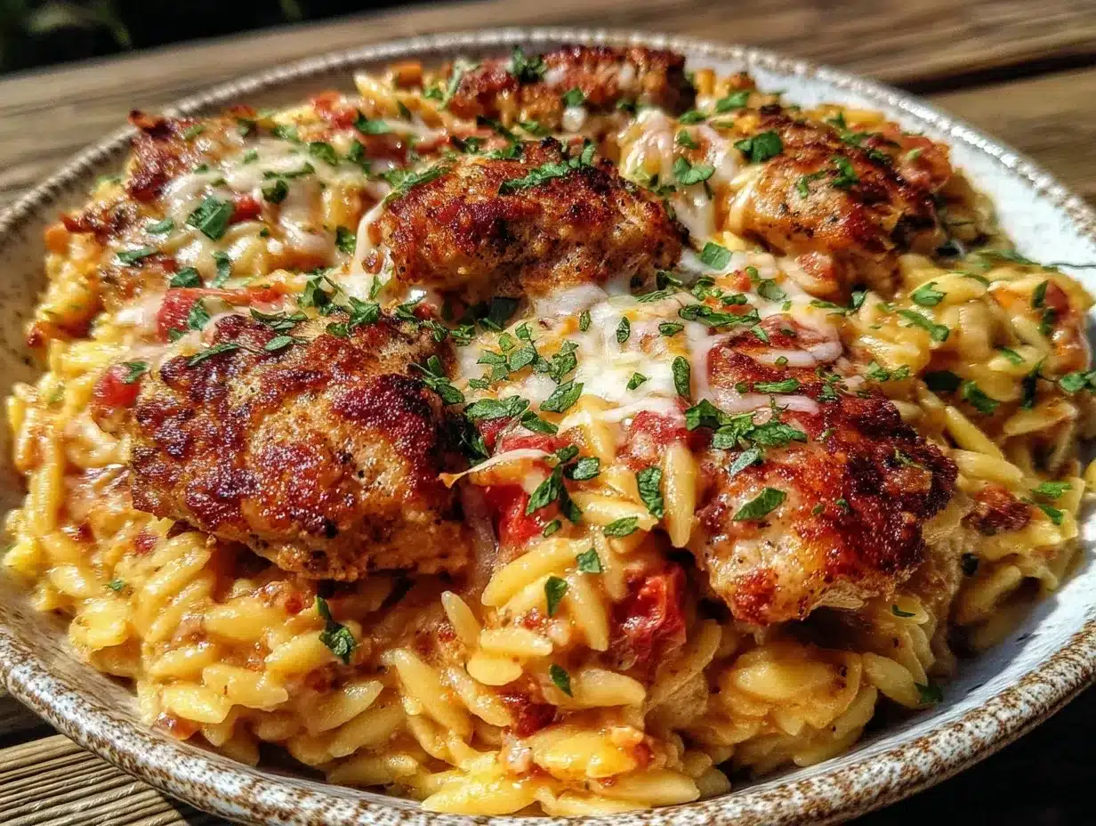 Marry Me Chicken Orzo: Best Creamy Summer Recipe 4 Marry Me Chicken Orzo preparation steps