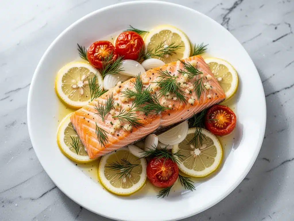 Mediterranean Baked Salmon: Easy 20-Minute Healthy Dinner 4 Mediterranean Baked Salmon preparation steps