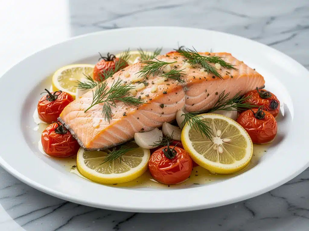 Mediterranean Baked Salmon - featured image
