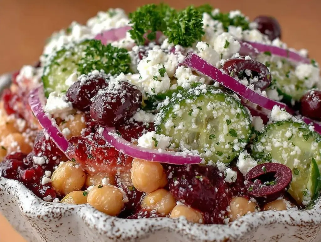 Mediterranean chickpea salad - featured image